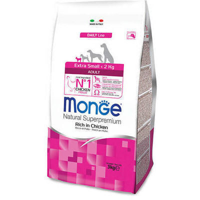  Sausā barība MONGE EXTRA SMALL Adult 3 kg